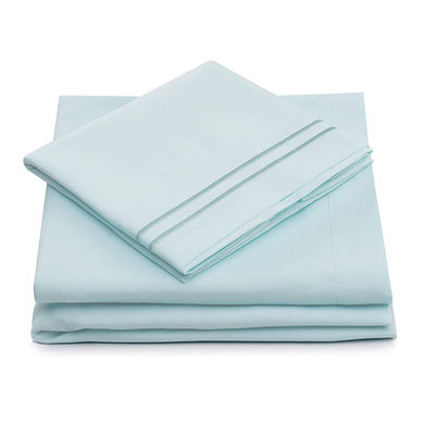 90gm Mikrofaser-Bett mit zwei Linien Stickerei 3pcs und 4pcs Set Maschinenwaschbar