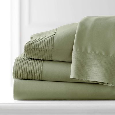 100% Polyester kühl atmungsaktiv Luxus gefältet Pfeil 4 Stück Bettwäsche 4PCS