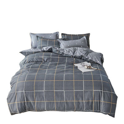 100% Polyester Stoff Königgröße Leinen Schlafzimmer Set mit Bettdecke und flache Laken