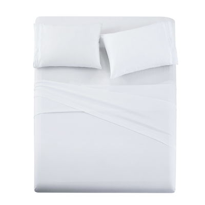 Billigste Bettwäsche 200TC 100% Polyester Mikrofiber Drei Linien Stickerei Set von Xinpai
