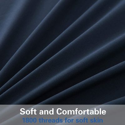 200TC Drei-Zeilen-Embroiderie Luxus-Hotel-Blatt-Set mit 100% Polyester Mikrofiber
