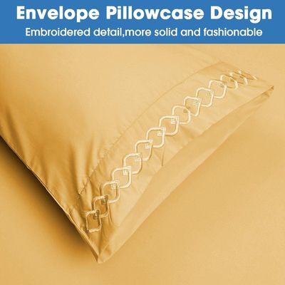 Keine Füllung Luxus-Bräder-Kissenbezüge für Schlafzimmer extra weich gebürstet Mikrofiber Faltenfrei verblassen