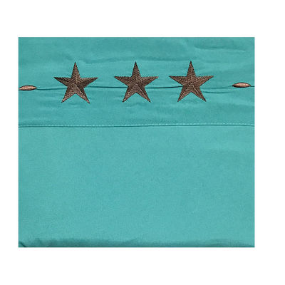Western Peak 6 Stück Stickerei Star Sheet Set Waschmaschine Waschen 100% Polyester