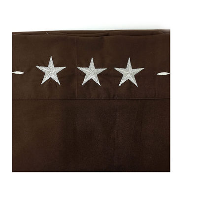 Western Peak 6 Stück Stickerei Star Sheet Set Waschmaschine Waschen 100% Polyester