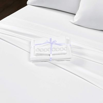 Solid Soft Brushed Microfiber Luxus Stickwerk Set 3/4 Stück individuell angepasst