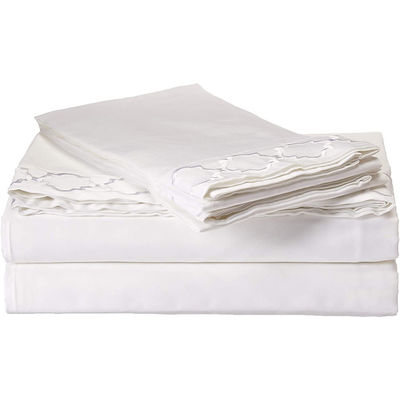 All-Season Flatbed Sheet ägyptische Luxus-Bekleidung Set mit schönen Seil Stickerei 4 Stück Set