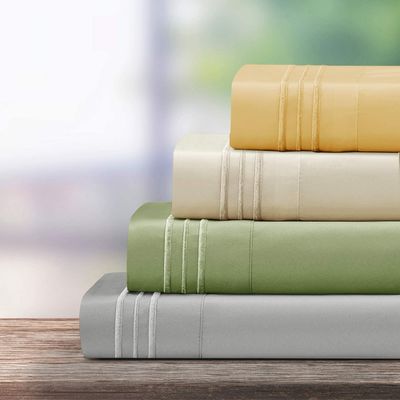 Verwandeln Sie Ihr Kinderzimmer in einen gemütlichen Rückzugsort mit 4PCS 3-Linien Stickwäsche