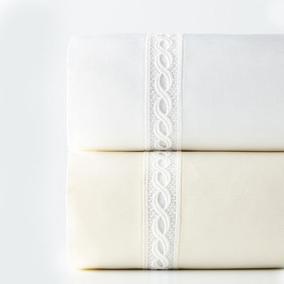 Billigste Bettlaken 100% Polyester Mikrofiber Spitze Hem Luxus Hochzeitslaken Set 3/4 Stück