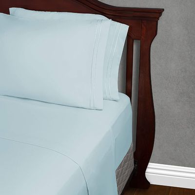 90gm Mikrofaser-Bett mit zwei Linien Stickerei 3pcs und 4pcs Set Maschinenwaschbar