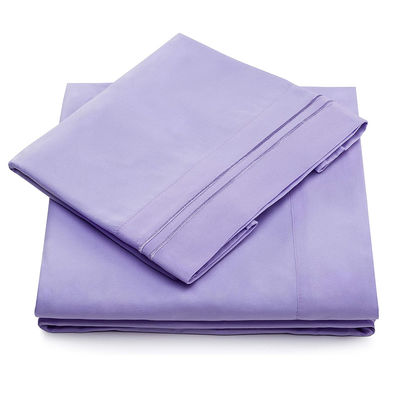 90gm Mikrofaser-Bett mit zwei Linien Stickerei 3pcs und 4pcs Set Maschinenwaschbar