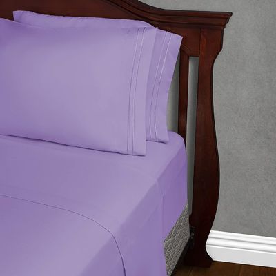 90gm Mikrofaser-Bett mit zwei Linien Stickerei 3pcs und 4pcs Set Maschinenwaschbar