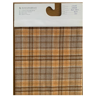 Kleidung Gewebe Schick und Luxus Polyester Wolle Gemischt Tweed Mit Großer Plaid