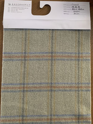 Kleidung Gewebe Schick und Luxus Polyester Wolle Gemischt Tweed Mit Großer Plaid