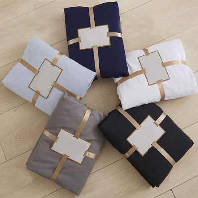 Extra tiefe Tasche 100% Polyester Mikrofaser Fester Muster Fitted Blatt für 14 "oder 15" Matratze