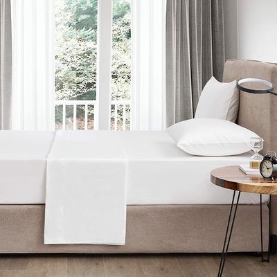 4 Stück 100% Baumwolle Luxus weich atmungsaktiv Tiefe Tasche Bettwäsche Set mit tragbaren