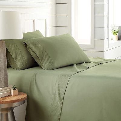 100% Polyester kühl atmungsaktiv Luxus gefältet Pfeil 4 Stück Bettwäsche 4PCS