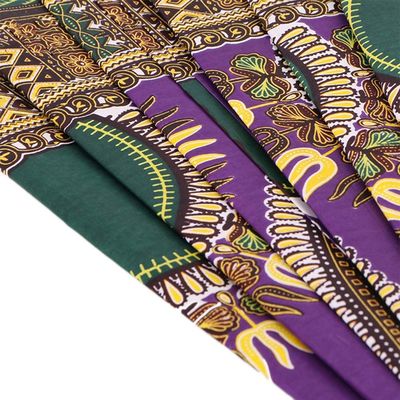 Geflechtete afrikanische Baumwollwachsstoffe Druckstoffe mit mittlerem Gewicht und Wachsmuster