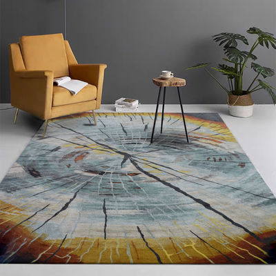 Seeland-Wolle und Seiden-Schnitt Pile Hand Tufted Teppich Alle Jahreszeiten handgefertigter Teppich für Wohnzimmer