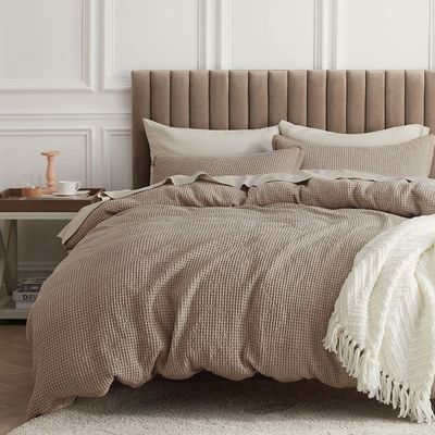 Fügen Sie Ihrem Schlafzimmer einen Hauch Luxus hinzu mit einem 100% Baumwolle Waffel Weave Duvet Cover Set