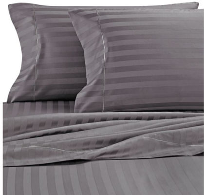 Fadenzahl 300tc 100% Baumwolle Streifen Satin Bettwäsche Set für Luxus 5-Sterne Hotel