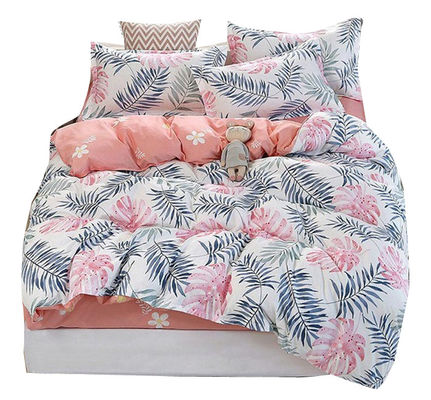 Verwandeln Sie Ihr Schlafzimmer mit 100% Polyester-gedruckten Pflanzen-Design-Bettwäsche und -Kästen