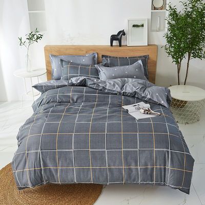 100% Polyester Stoff Königgröße Leinen Schlafzimmer Set mit Bettdecke und flache Laken