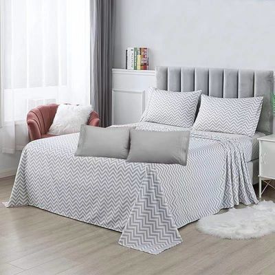Schlafzimmer Mikrofiber Stoff 80gm 100% Polyester Bettwäsche Set 4pcs im modernen Stil