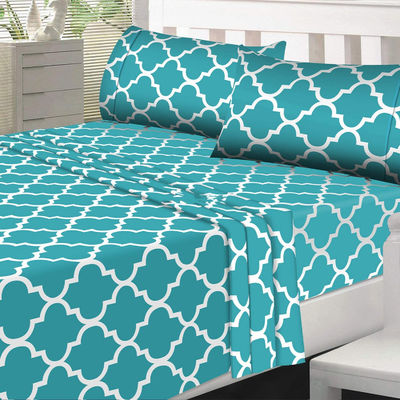 Personalisiertes Luxus-Design-Schlaflaken-Set mit 300 Fäden