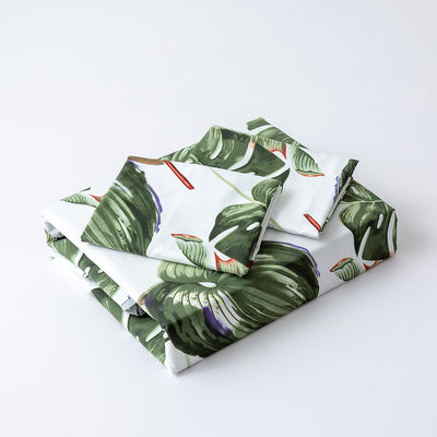 Schlafzimmer afrikanische Bettwäsche Set mit 300tc Fadenzahl und Custom Leaf Pattern Druck