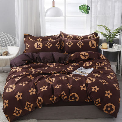 Schlafzimmer afrikanische Bettwäsche Set mit 300tc Fadenzahl und Custom Leaf Pattern Druck