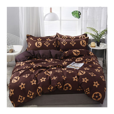 Schlafzimmer afrikanische Bettwäsche Set mit 300tc Fadenzahl und Custom Leaf Pattern Druck