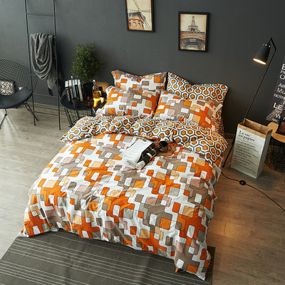 Garnfarbmuster 100% Bambus Deckdecke Set moderner Stil mit Bettdecken Kissenbezüge