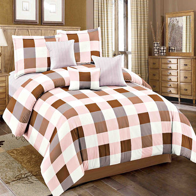 Gewässertes Garn gefärbt Plaid Streifen Bettwäsche Set Blatt Kissenbezug Sets ist angepasst Ja