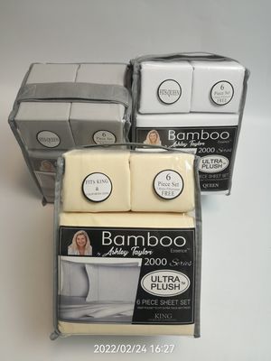 Moderne Art 2200 Fadenzählung Bambus Stoffblatt Set 6 Stück Set Blech Kissenbezug Sets