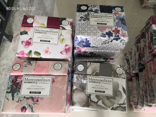 Europäischer und amerikanischer Stil 6 Stück 100% Polyester Druck Mikrofiber Stoff Bettwäsche Set