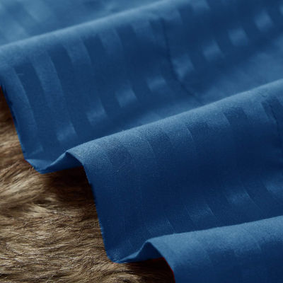 Satin Streifen 90GSM Mikrofiber Extra Weich Luxus Bettwäsche Set 3pcs 4pcs Navy Tiefe Tasche