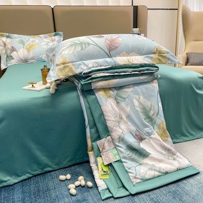 Solid Pattern 300TC Luxus-Bamboo-Bettwäsche-Set für individuelle Anpassung und komfortablen Schlaf