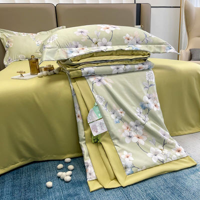 Solid Pattern 300TC Luxus-Bamboo-Bettwäsche-Set für individuelle Anpassung und komfortablen Schlaf