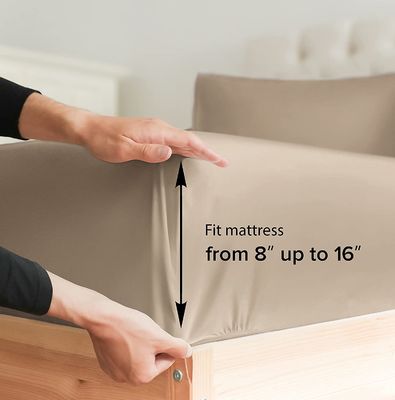 Extra Soft Woven Hotel Luxus Bettwäsche 1,5-2 kg Tiefe Taschen Atmung Kühlung