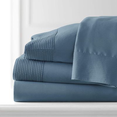 Minimalistische gefaltete Mikrofaser Polyester Baumwolle Hotel-Hausgewerbe Vierstück-Bettwäsche-Set