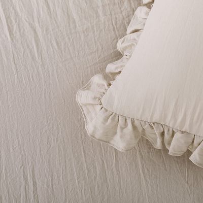 3 Stücker Königin Komforter Set Bauernhaus Bettwäsche Set mit Ruffle Bett Design