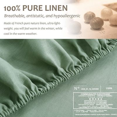 Tiefe Tasche 1,5-2 kg Luxus-Steinwasch-Französisch Bettwäsche 3 Stück Stil Luxus