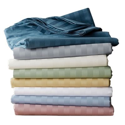 Einfacher Stil Vollpolyester gestreifter Vierteils-Set für Haushaltsgewebe